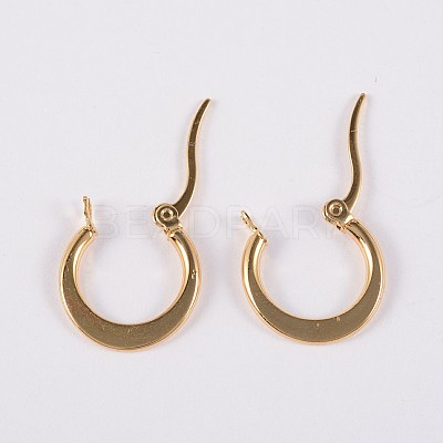 304 Stainless Steel Hoop Earrings EJEW-P040-20-A-1