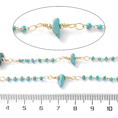 Handmade Brass Enamel Link Chains CHC-F019-06G-1