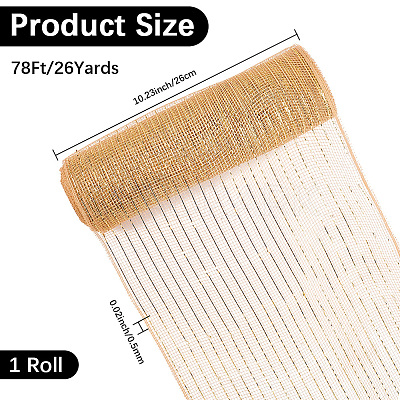 PP Christmas Poly Mesh Ribbon Rolls for DIY Christmas Projects Wreaths Party Decorations Packaging Crafts AJEW-WH20006-134C-1