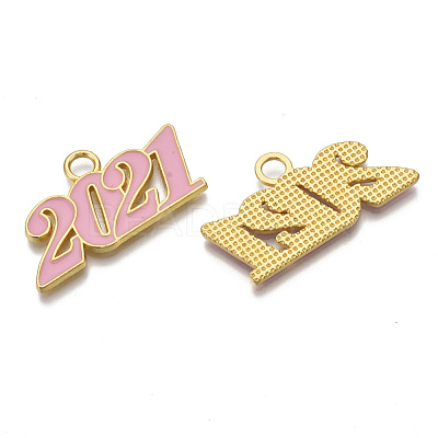 Alloy Enamel Pendants PALLOY-T078-03D-1