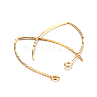 304 Stainless Steel Earring Hooks X-STAS-F191-02G-A-1
