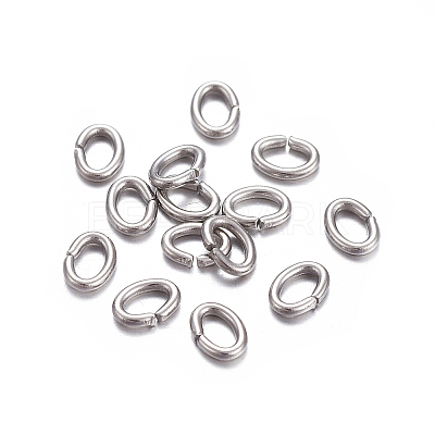 Tarnish Resistant 304 Stainless Steel Open Jump Rings X-STAS-F221-40P-M-1
