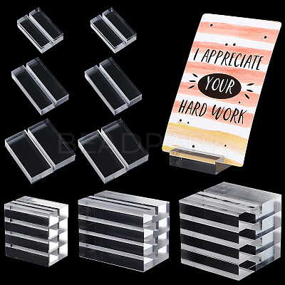 20Pcs 3 Style Transparent Acrylic Bases FIND-PH0007-03-1