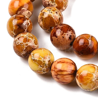 Natural Imperial Jasper Beads Strands G-N342-63J-1