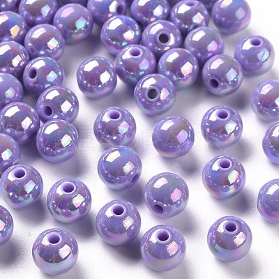 Opaque Acrylic Beads MACR-S370-D10mm-SS2114-1