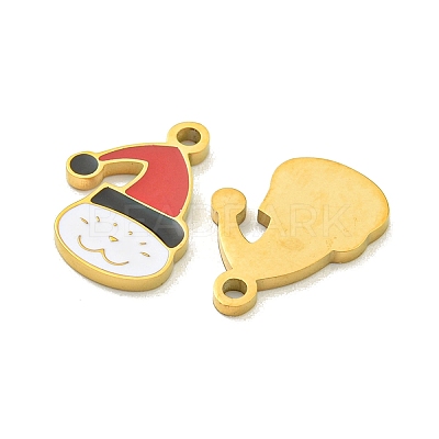 Halloween Theme Ion Plating(IP) 304 Stainless Steel Enamel Pendants STAS-M011-01F-1