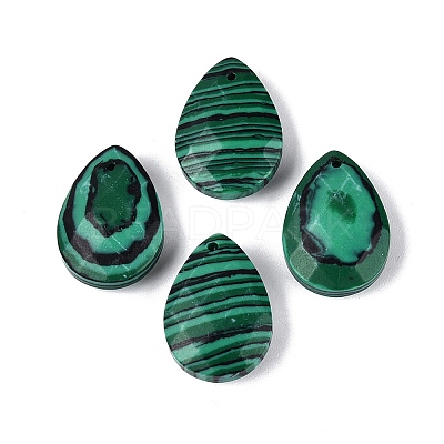 Synthetic Malachite Pendants G-N362-13K-1