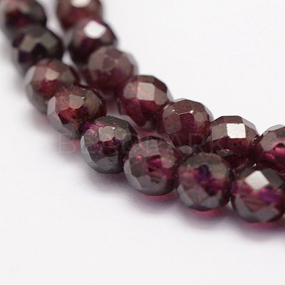 Natural Garnet Beads Strands LS-G-F460-28-1