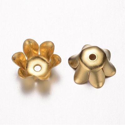 Brass Bead Caps KK-A141-20C-FF-1