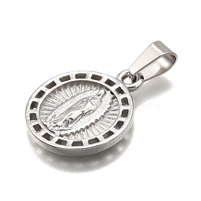 304 Stainless Steel Pendants STAS-B086-10B-P-1