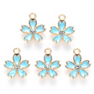 Alloy Enamel Pendants X-ENAM-S121-052C-1