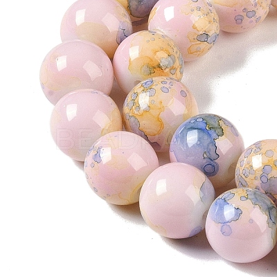 Baking Paint Glass Bead Strands GLAA-H031-01C-15-1