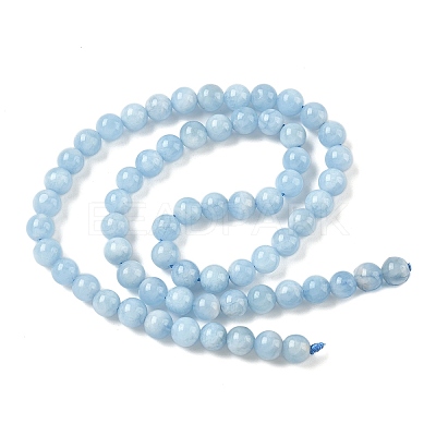 Natural Aquamarine Beads Strands G-D327-C03-6mm-1