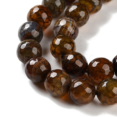 Natural Agate Beads Strands G-M437-C01-01Q-1