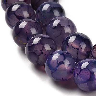 Natural Dragon Veins Agate Dyed Beads Strands G-H290-A01-02A-1