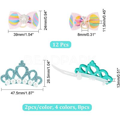 Pet's Hair Accessories Kits AJEW-CA0003-26-1
