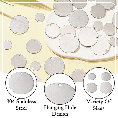 304 Stainless Steel Stamping Blank Tag Charms STAS-CJ0002-01-1