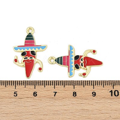 Cinco De Mayo Theme Alloy Enamel Pendants ENAM-V001-05A-G-1