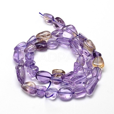 Natural Ametrine Nuggets Beads Strands G-J336-16-1