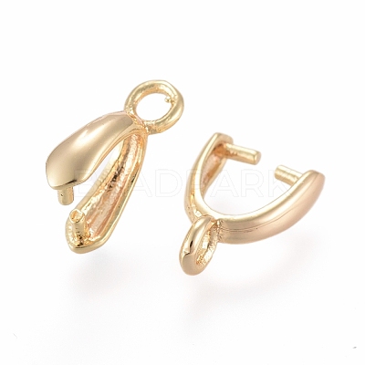 Brass Pinch Bails KK-T029-51G-1