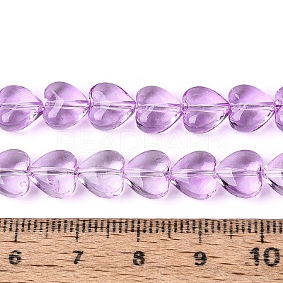 Baking Paint Transparent Glass Beads Strands DGLA-N021-01A-05-1