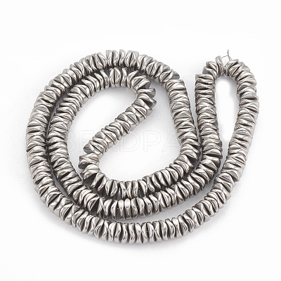 Electroplate Non-magnetic Synthetic Hematite Beads Strands G-N0321-07M-1