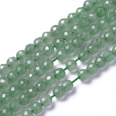 Natural Green Aventurine Beads Strands G-F596-10-3mm-1