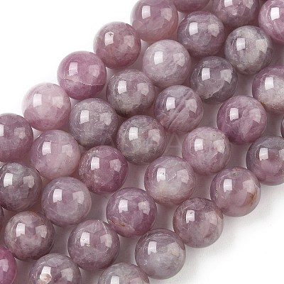 Natural Purple Madagascar Rose Quartz Beads Strands G-Z115-C02-12mm-1