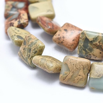 Natural Aqua Terra Jasper Beads Strands G-I213-07-10mm-1
