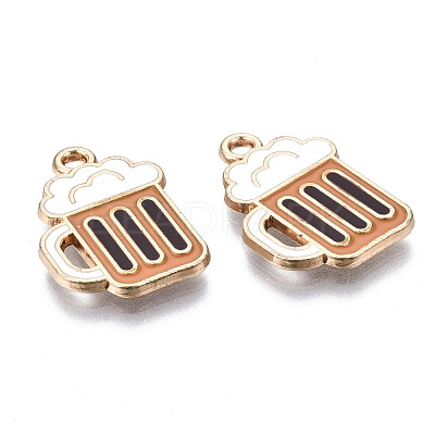 Eco-Friendly Alloy Enamel Pendants X-ENAM-Q437-048-NR-1