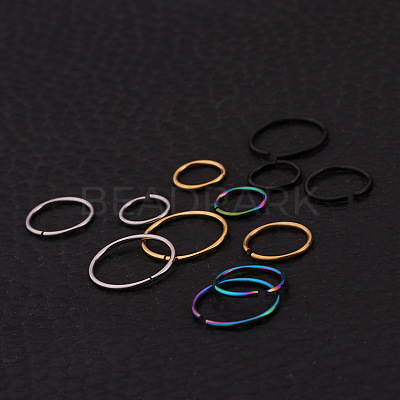 316L Stainless Steel Hoop Nose Rings WG46E6D-10-1
