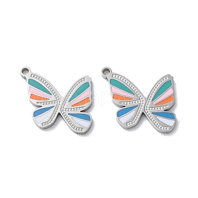 304 Stainless Steel Pendants STAS-C083-02P-02-1