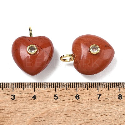 Natural Red Jasper Pendants G-B180-03G-08-1