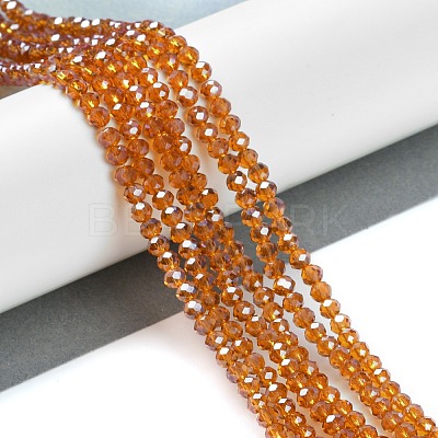 Electroplate Glass Beads Strands EGLA-A034-T2mm-A19-1