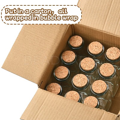 12Pcs 2 Styles Glass Bottle CON-YW0001-63-1