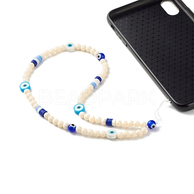 Plastic Beads Mobile Straps HJEW-JM00567-1
