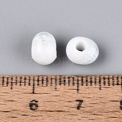 Handmade Crackle Porcelain Beads PORC-Q008-06A-01-1