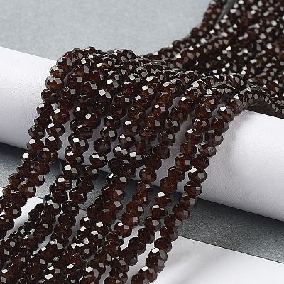 Baking Paint Imitation Jade Glass Bead Strands X-DGLA-A034-J4MM-A11-1