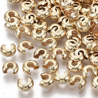 Brass Crimp Beads Covers X-KK-S354-214A-NF-1