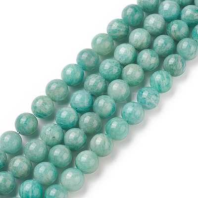 Natural Amazonite Beads Strands G-F461-12-10mm-01-1