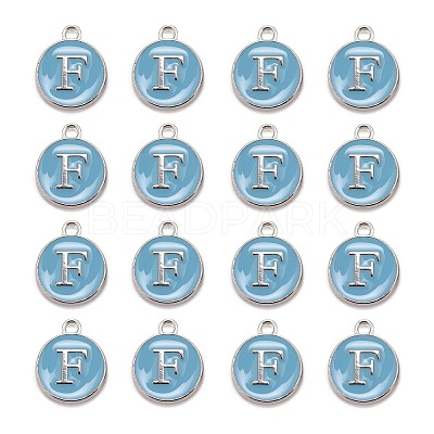 Platinum Plated Alloy Enamel Charms LS-ENAM-S118-04F-P-1