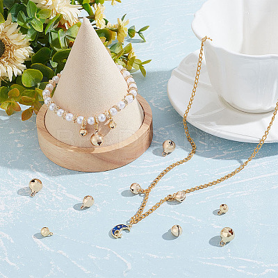 30Pcs 3 Styles Brass Bell Charms KK-BC0008-94-1