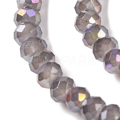 Baking Electroplate Glass Beads Strands DGLA-A039-J4mm-B06-1