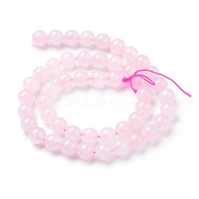 Natural Rose Quartz Beads Strands G-T055-6mm-13-1
