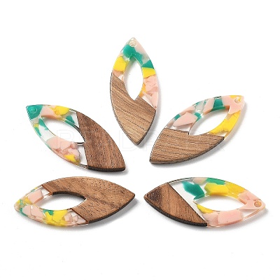 Resin and Walnut Pendants FIND-R051-12E-1