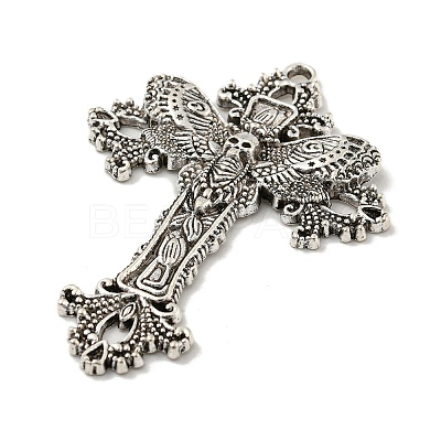 Tibetan Style Alloy Big Pendants TIBE-L013-02AS-04-1