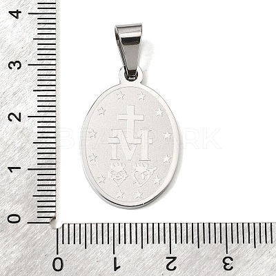 Non-Tarnish 304 Stainless Steel Pendants STAS-C102-09B-P-1