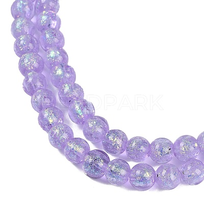 Handmade Foil Lampwork Beads Strands FOIL-K003-06B-01-1