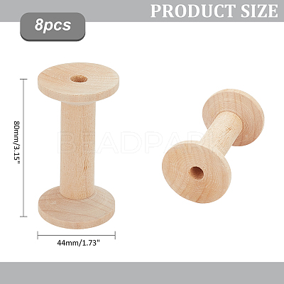 Wood Bobbins WOOD-WH0124-72-1