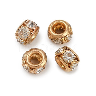 Brass Rhinestone Beads KK-U071-02A-01KCG-1